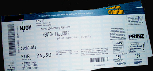 Newton Faulkner - Tickets